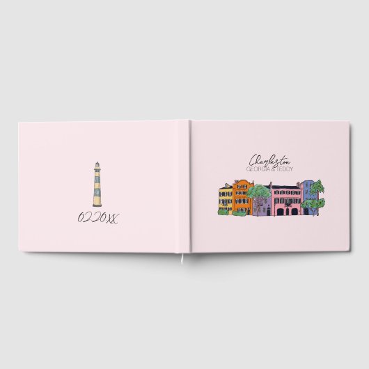 Charleston, South Carolina Bruiloft Gastenboek (Volledig)
