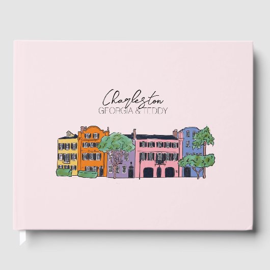 Charleston, South Carolina Bruiloft Gastenboek (Voorkant)