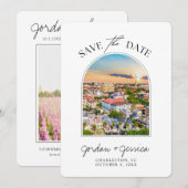 Charleston South Carolina Bruiloft Save the Date Kaart (Voorkant / Achterkant)