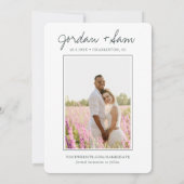 Charleston South Carolina Bruiloft Save the Date Kaart (Achterkant)