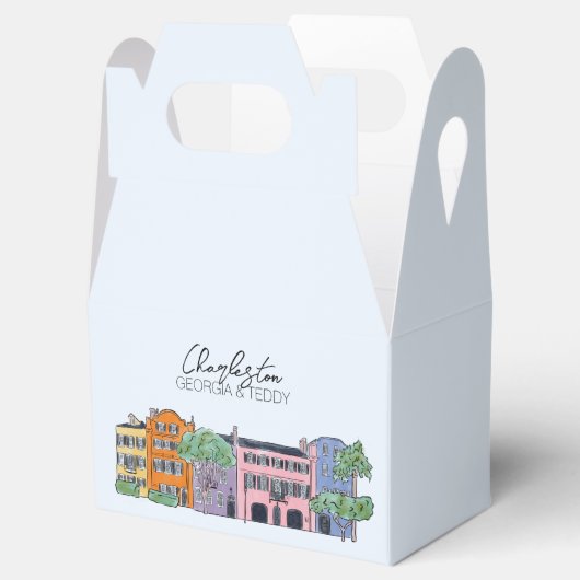 Charleston, South Carolina Bruiloft welkomsttas Bedankdoosjes (Geopend)