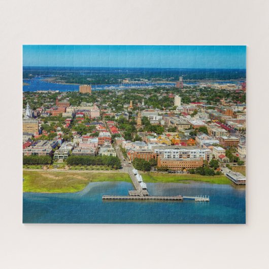 Charleston South Carolina City Skyline Foto Legpuzzel (Horizontaal)