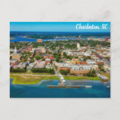 Charleston South Carolina City Skyline Travel Briefkaart (Voorkant)