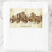 Charleston South Carolina Cityscape Rechthoekige Sticker (Tas)