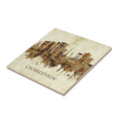 Charleston South Carolina Cityscape Tegeltje (Zijkant)