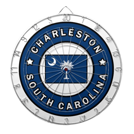 Charleston South Carolina Dartbord (Voorkant)