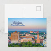 Charleston, South Carolina Downtown Uitzicht Briefkaart (Voorkant / Achterkant)