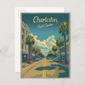 Charleston, South Carolina: Een Vintage Briefkaart (Voorkant / Achterkant)