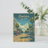 Charleston, South Carolina: Een Vintage Briefkaart (Staand voorkant)