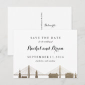 Charleston South Carolina Faux Gold Briefkaart (Voorkant / Achterkant)