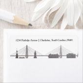 Charleston South Carolina Faux Silver Label (Insitu)