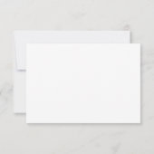 Charleston South Carolina Faux Silver RSVP-kaart RSVP Kaartje (Achterkant)