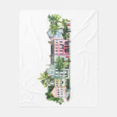 Charleston South Carolina Fleece Deken (Voorkant)