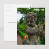 Charleston South Carolina Garden Cherub Briefkaart (Voorkant / Achterkant)