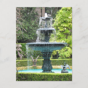 Charleston South Carolina Garden Fountain Briefkaa Briefkaart