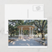 Charleston South Carolina, Gazebo, Battery Briefkaart (Voorkant / Achterkant)