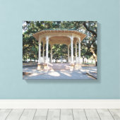 Charleston South Carolina, Gazebo, Battery Canvas Afdruk (Insitu (Houten vloer))