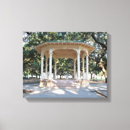 Charleston South Carolina, Gazebo, Battery Canvas Afdruk