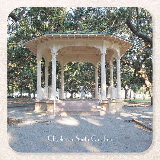 Charleston South Carolina, Gazebo, Battery Kartonnen Onderzetters (Voorkant)