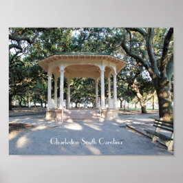 Charleston South Carolina, Gazebo, Battery Poster