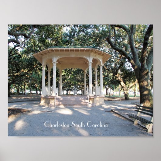 Charleston South Carolina, Gazebo, Battery Poster (Voorkant)