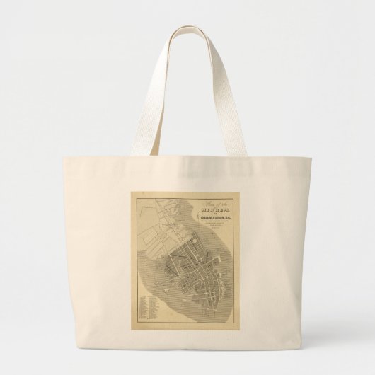 Charleston, South Carolina Grote Tote Bag (Voorkant)