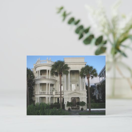 Charleston South Carolina Historic Home Briefkaart (Staand voorkant)