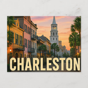 Charleston South Carolina Historische Kustreis Briefkaart