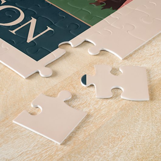 Charleston South Carolina Illustratie Reiskunst Legpuzzel (Zijkant)