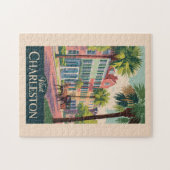 Charleston South Carolina Illustratie Reiskunst Legpuzzel (Horizontaal)