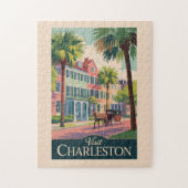 Charleston South Carolina Illustratie Reiskunst Legpuzzel (Verticaal)