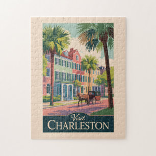 Charleston South Carolina Illustratie Reiskunst Legpuzzel