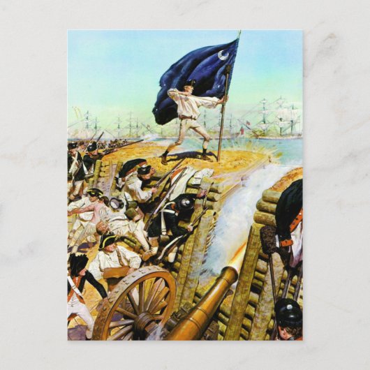 Charleston, South Carolina, juni 1776 Briefkaart (Voorkant)