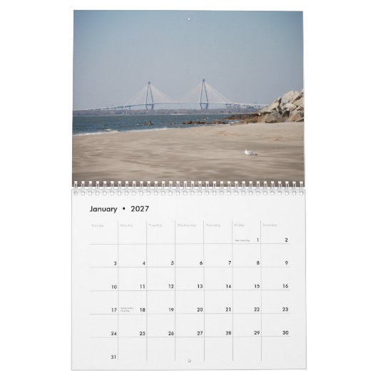 Charleston, South Carolina Kalender (Jan 2027)