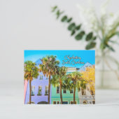 Charleston, South Carolina kleurrijke gebouwen Briefkaart (Staand voorkant)