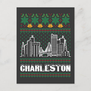 Charleston South Carolina Lelijke Kerstmis Briefkaart