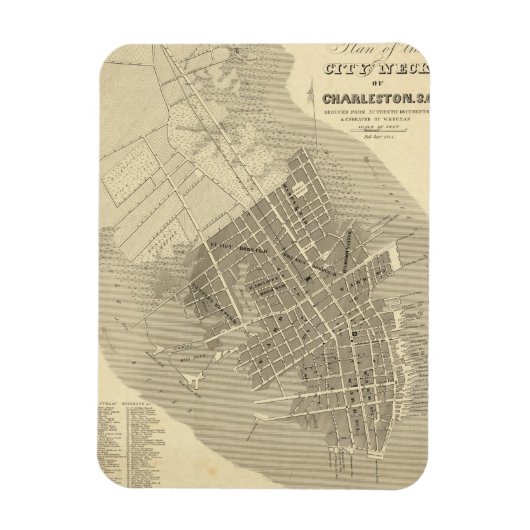 Charleston, South Carolina Magneet (Verticaal)