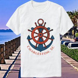 Charleston South Carolina Mooie Zeevaartkunst T-shirt