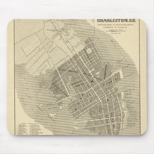 Charleston, South Carolina Muismat (Voorkant)