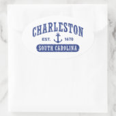 Charleston South Carolina Ovale Sticker (Tas)