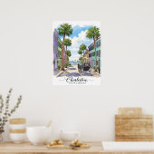 Charleston South Carolina paardenkoets Poster (Keuken)