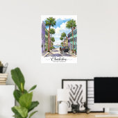 Charleston South Carolina paardenkoets Poster (Thuiskantoor)