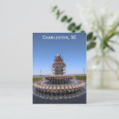 Charleston South Carolina Pineapple Fountain Briefkaart (Staand voorkant)