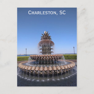 Charleston South Carolina Pineapple Fountain Briefkaart