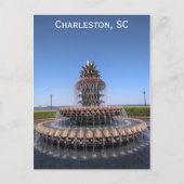 Charleston South Carolina Pineapple Fountain Briefkaart (Voorkant)