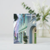 Charleston South Carolina Rainbow Row Houses Briefkaart (Staand voorkant)