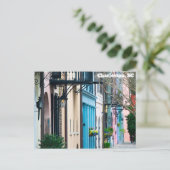 Charleston South Carolina Rainbow Row Houses Briefkaart (Staand voorkant)