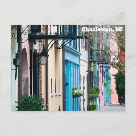 Charleston South Carolina Rainbow Row Houses Briefkaart