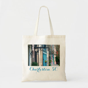 Charleston South Carolina Rainbow Row Houses Tote Bag