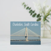 Charleston South Carolina Ravenel Bridge Post Card Briefkaart (Staand voorkant)